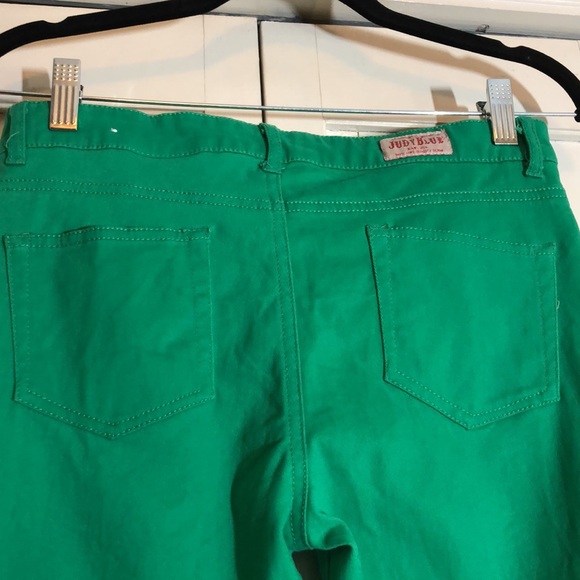 Judy Blue Green Skinny Jean SZ 5 - Picture 4 of 6